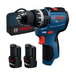 Bosch - PRO GSB12V-31 - Masina de gaurit si insurubat cu percutie cu 2 acumulatori si incarcator, Li-Ion, 12 V, 2 Ah, 50 Nm, motor fara perii, led iluminare, geanta textila