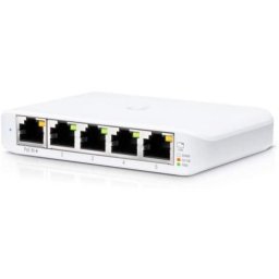 Switch UBIQUITI USW-FLEX-MINI, 5 porturi (1 PoE in), White