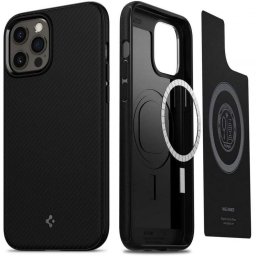 Husa Spigen MAG ARMOR IPHONE 12/12 PRO MATTE BLACK