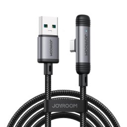 S-A56 EnjoyX Series 90° USB-A - USB-C 3A cable 1.2m - black