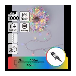 Aigostar - Ghirlandă LED de Crăciun pentru exterior 1000xLED/8 funcții 103m IP44 multicolor