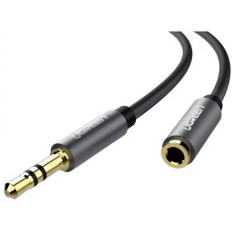 Adaptor Audio 3.5mm - 3.5mm UGREEN AV118, 1.5m, Negru