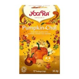 Set 2 x Ceai Bio, Yogi Tea, cu Dovleac, 17 Plicuri, 32.3 g