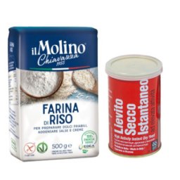 Pachet Faina de Orez Chiavazza, 500 g si Drojdie Uscata, Italmill, 100 g
