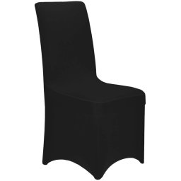Husa elastica universala pentru scaune de evenimente, neagra, poliester si spandex