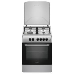 Aragaz Samus SM664XPGS1 4 Arzatoare + Cuptor pe Gaz Aprindere Electrica Timer Grill 60CM Inox