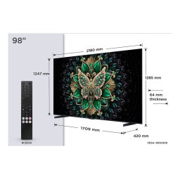 Televizor TCL C6K 98C6K 2.49 m 98Inch 4K Ultra HD Smart Wi-Fi Metallic