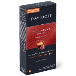 Capsule Cafea Davidoff Cafe Rich Aroma Espresso Compatibile Nespresso 10 Bucati 55g
