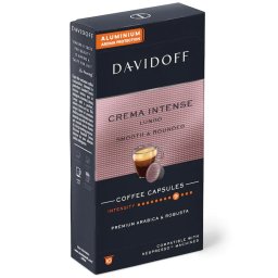 Capsule Cafea Davidoff Cafe Crema Intense Lungo Compatibile Nespresso 10 Bucati 55g