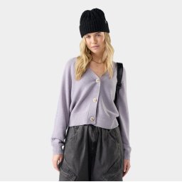 Smartwool - cardigan - Edgewood Cardigan W - Purple Storm Donegal - M