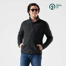 Smartwool - geaca - Second Cut Fleece Jacket - Charcoal - L