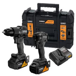 Set scule cu acumulator DeWalt DCK2222MP2T McLaren – mașină de găurit și de înșurubat cu impact, 18 V XR