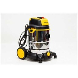 Aspirator umed-uscat Stanley SXVC20XTE – 20 l din oțel inoxidabil, 1400 W, cu priză pentru scule