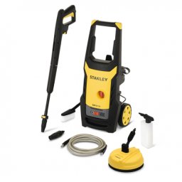 Aparat de spălat cu presiune Stanley SXPW14PE – 1400 W, 110 bar, 390 l/h, cu perie pentru terase