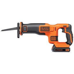 Fierăstrău sabie cu acumulator Black+Decker BDCR18 – 18 V, 1,5 Ah, cursă de 22 mm