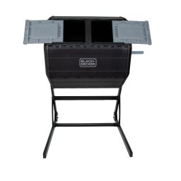 Compostor rotativ cu 2 camere Black+Decker BDTCOM01 – 151 l, tambur cu mâner cu angrenaj