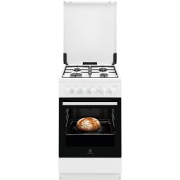 Aragaz Electrolux LKG504015W | Gaz, 4 arzatoare, 50 cm, Grill electric, 50x60x85.5cm