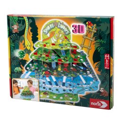 Joc 3D Serpi si Scari în Jungla Noris, 4 niveluri, 2-4 jucatori