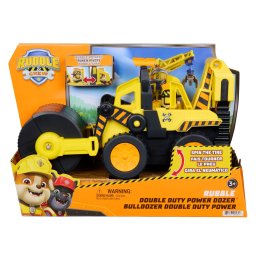 Rubble & Crew vehicul buldozer cu motor dublu si figurina Rubble