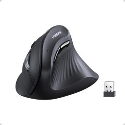 Mouse Mouse fara Fir, 2.4Ghz&Bluetooth, 4000DPI, 5 Butoane, Ergonomic Design - MU008 (25444) - Black