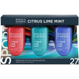 Men Refreshong Trio for Hair & Body ( Citrus, Lime & Mint ) - Dárková sada péče o tělo a vlasy ( 3 ks )