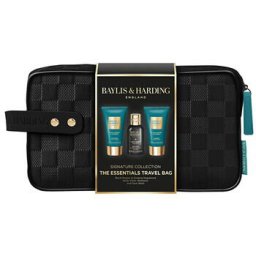 Men Shower Set with Bag ( Black Pepper & Ginseng ) - Dárková sada péče o tělo v taštičce ( 3 ks )