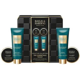 Man Body Care Gift Set in a Tin Box ( Black Pepper & Ginseng ) - Dárková sada v plechové dóze ( 4 ks )