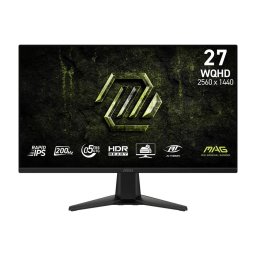 Monitor LED MAG 275QF E20, 27", Rapid IPS, WQHD, 2560x1440, HDMI, DisplayPort, NVIDIA G-SYNC Compatible, AMD FreeSync Premium, 200Hz, 0.5ms, Negru