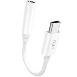 Adaptor Audio USB-C - 3.5mm Dudao L16CPro, Alb