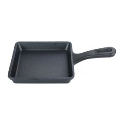Mini Tigaie din Fonta, 14 cm, Negru, Perfect Home
