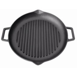 Tigaie Grill din Fonta, 31 cm, cu Doua Toarte, Perfect Home