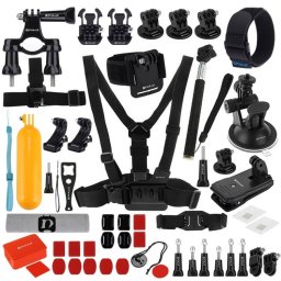 Kit Accesorii PULUZ PKT16 Ultimate Combo 53in1 pentru Camere Video de Actiune 53 Piese