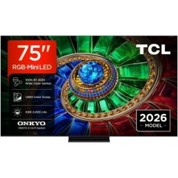 Televizor TCL RGB-MiniLED Smart TV 75RM7L 189cm 75inch Ultra HD 4K Black