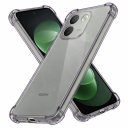 Husa Husa pentru Xiaomi Redmi Note 17 Pro Max - Techsuit Shockproof Clear Silicone - Smoke Black