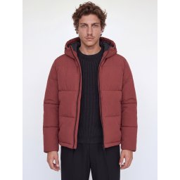 Jack & Jones Geaca barbati, cu gluga, Regular fit, JJGALAXY, Caramiziu (SELECTATI MARIMEA: 2XL)