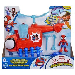 Set Marvel Spidey cu elicopter, figurina si accesorii 7,6 cm Hasbro