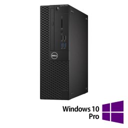 Sistem desktop Dell Refurbished OptiPlex 3050 Intel Core i5-7500 8GB 256GB SSD Windows 10 Pro Black