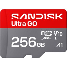 Card Sandisk microSDXC Ultra GO Android A1 256Gb Clasa 10 / UHS-1 U1 SDSQUGN-256G-GN6MN