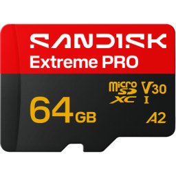 Card Sandisk microSDXC Extreme Pro A2 64Gb Clasa 10 / UHS-1 U3 Cu Adaptor