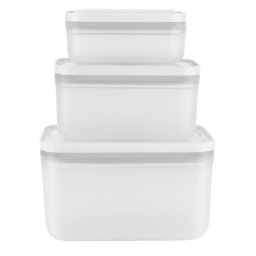Cutii alimentare Set 3 caserole vidare "FRESH & SAVE" - plastic