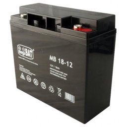 MPL megaBAT MB 18-12 UPS battery Lead-acid accumulator VRLA AGM Maintenance-free 12 V 18 Ah Black