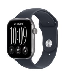 Smartwatch Watch Series 12 GPS+Cellular 46mm Space Grey Aluminium Case with Navy Blue Sport Band - M/L