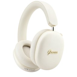 Casti Over-ear, BT 5.4, ENC - Guess Metal Script Logo (GUBHP10HMBSE) - Beige