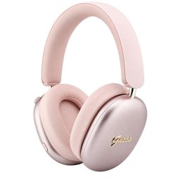 Casti Over-ear, BT 5.4, ENC - Guess Metal Script Logo (GUBHP10HMBSP) - Pink
