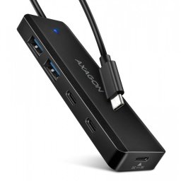 HUE-C2C, 2x USB 3.2, 2xUSB-C, Negru