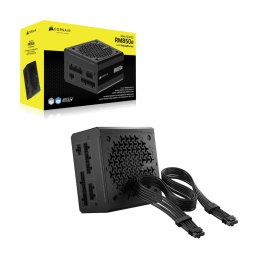 Sursa RM850e, 850W, ATX 3.1, Full Modulara, Cybenetics Platinum, ThermalProtect cu cablu 12V-2x6, Negru