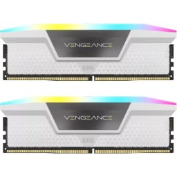 Memorie DDR5, 16GB, KIT 2x8GB, 5200MT/s, C40, 1.25V, XMP&EXPO, Alb, VENGEANCE RGB