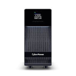 Online dubla conversie cu sin. pura, cu management, Tower slim, LCD, 3000VA/2700W, 4x Schuko, 2x IEC, baterie 6x 12V/9Ah, incarcare pana la 4h, USB, RS232, slot SNMP, APFC, LCD col, EPO, EBM, GreenP