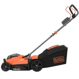 Masina de tuns gazonul cu acumulator Black+Decker, 36 V, 2,5 Ah, latime de taiere 33 cm, sac 35 L - BCMW3336L1
