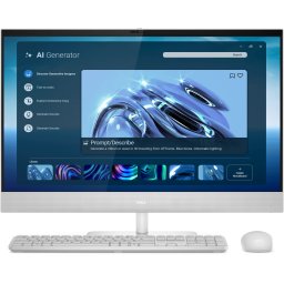 Sistem All-In-One Dell EC27260, 27" Full HD Touch, Intel Core Ultra 7 355, RAM 16GB, SSD 512GB, Windows 11 Pro, BOS